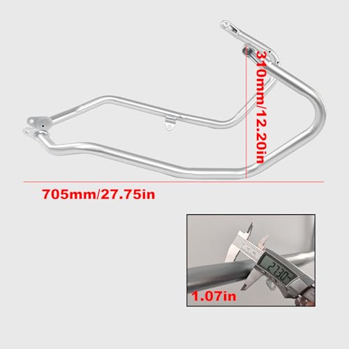 WOOGA Engine Guard Protectors Crash Bar, Motorcycle Engine Bumper Crash Bar Suitable for Ho&n&da X-ADV 750 2017 2018 2019 2020 2021 2022 2023 2024 2025 2026 (Black B)