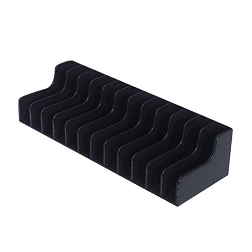 TNS-857 2PCS Lightweight Game Card Box Storage Stand CD Disk Holder Video Games Accessories for Nintendo Switch - Black