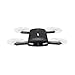 Hobbylane Self-timer Foldable Drone with Camera, Altitude Hold Smartphone Mobile WiFi Remote Control FPV Selfies Quadcopter, Pocket Drone with 0.3MP Camera Headless Mode Led Night Lights (Black)