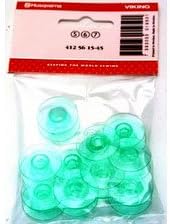 10 Husqvarna Viking Transparent Bobbins 4125615-45 Or 4131825-45
