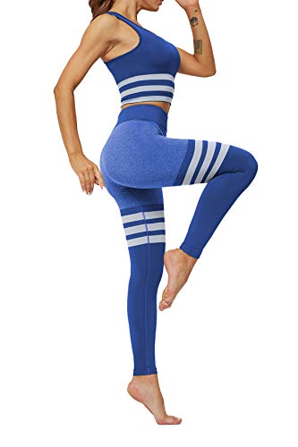 Pau1Hami1ton Vrouwen Yoga Broek Streep Naadloze Leggings Fitness Workout Running Panty GP-27 - Image 5