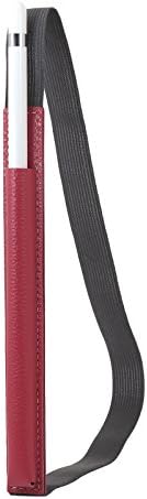 StilGut Genuine Leather Pencil Holder Compatible with Apple Pencil & iPad 2018/iPad Pro 9,7"/iPad Pro 10.5" Sleeve Case, Red