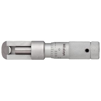 Mitutoyo 147-104 Can Seam Micrometer, 0-0.5″ Range, 0.001″ Graduation, +/-0.00012″ Accuracy, For Steel Cans