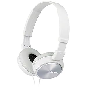 Sony-MDRZX310WAE-Foldable-Headphones-Metallic-White Sony MDRZX310W.AE Foldable Headphones - Metallic White