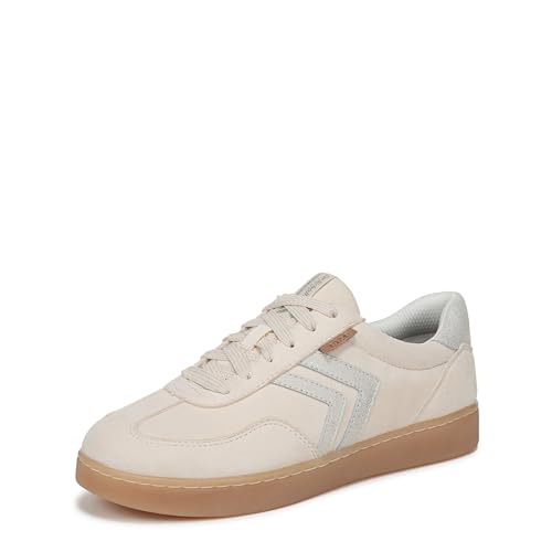 Dr. Scholl's Women's Rebel Sport Sneaker Off White Gold Leather 9 M at Amazon