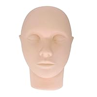 N-Fasion Pro Mannequin Training Head Cosmetology Face Head for Eyelashes Makeup Practice