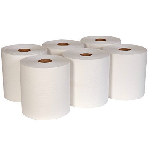 Pacific Blue Basic 2" Core Paper Towel Rolls by GP PRO (Georgia-Pacific), White, 26602, 800 Linear Feet Per Roll, 6 Rolls Per Case