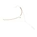Women Sexy Double Layer Sequins Choker Necklace Long Tassel Star Pendant Jewelry Chains (Gold color)