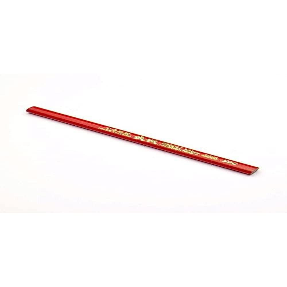 Merriway BH03879 (12 Pcs) Carpenter's Marking Pencil, Soft Lead 175mm (7 inch) - Pack of 12 Pieces