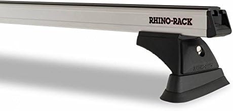 Rhino Rack 2016-2019 Compatible with Ford Explorer 5dr SUV With Flush Rails Heavy Duty RCH Black 2 Bar Roof Rack JA9764