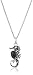 Sterling Silver Black Chalcedony Seahorse Pendant Necklace, 18