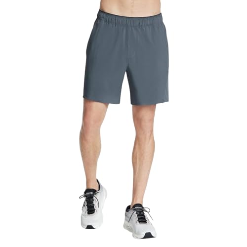 Skechers Pantaloncini Premier da Uomo, 17,8 cm, Colore Antracite, M, Carbone, M