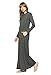 My Space Clothing Women's Soft Knit Jersey Babydoll Maxi Dress w/Pocket-Made in USA