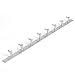 Wall Mount Coat Hook,8 Hooks Heavy Duty Coat and Hat Hook Rail,Stainless Steel,Ultra Strong Life-Long Lasting Hanger for Robe Coat Towel Keys Bags Home Kitchen Bathroom Garden Garage