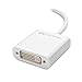 Cable Matters Mini DisplayPort to DVI Adapter (Mini DP to DVI) in White - Thunderbolt and Thunderbolt 2 Port Compatible