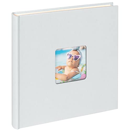 Walther Design Fun Sa-108-Bl Fotoalbum, Lichtblauw, 26 X 25 Cm, Spiraalalbum, Met Omslaguitsparing