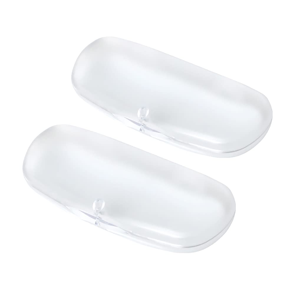 HugeDE 2 Pcs Plastic Eyeglasses Cases Translucent Frosted Glasses Case Hard Shell Reading Glasses Box Travel Sunglasses Protective Boxes for Men Women
