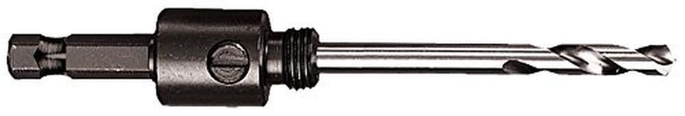 Starrett A1E Hole Saws Arbor - 14-30mm Quick Hitch Screw Thread Hex Shank Arbor with 13mm Longer High-Speed Steel Pilot Drill - Quick Change Mandrel