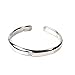FANTOM 925 Sterling Silver Toe Ring Collection, One Size Fits All, Flexible and Hypoallergenic Plain Center Mini CZ