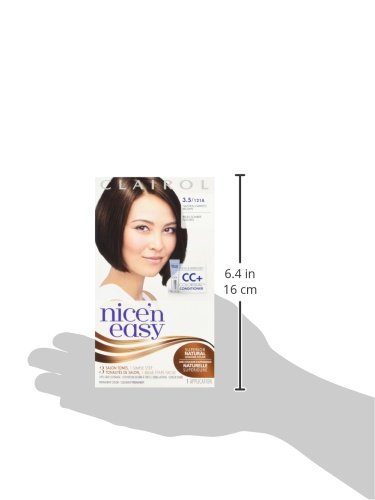 Clairol Nice 'n Easy Hair Color 121A, 3.5 Natural Darkest Brown 1 Kit (Pack of 3)