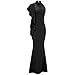 Bodycon4U Women's One Shoulder Ruffled Mermaid Long Maxi Evening Dress Gown