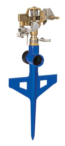 Dramm 15065 ColorStorm Premium 6-Inch Metal Stake Impulse Sprinkler, Blue