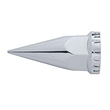 United Pacific (10) Wheel Lugnut Chrome Plastic 33mm Thread On Spike Nut Covers Caps / 33 mm
