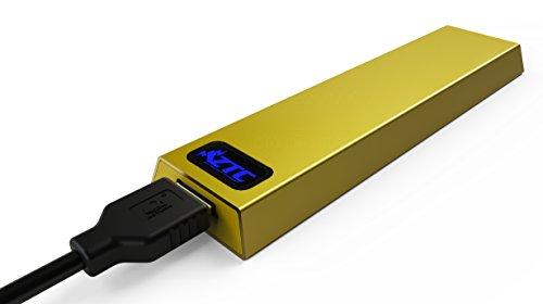 ZTC Thunder Enclosure NGFF M.2 SSD to USB 3.0 Adapter. Support UASP SuperSpeed 6Gb/s 520MB/s (Gold)