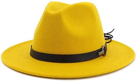 yellow felt hat