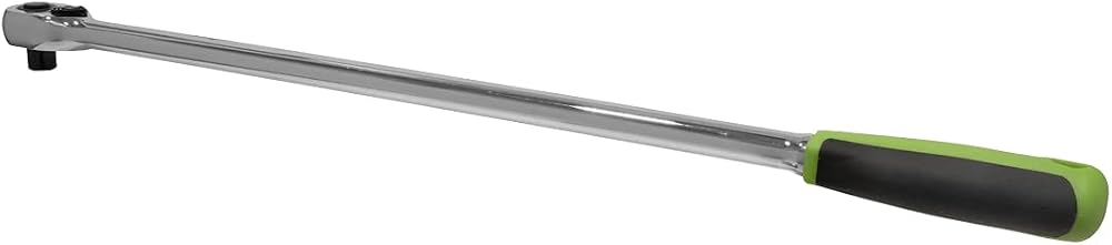 Siegen S01207 1/2 inch Extra-Long Ratchet Wrench, Pear-Head Flip Reverse