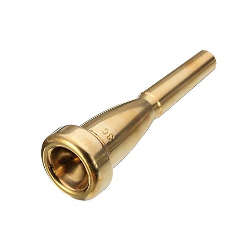 SunTrade Copper Alloy Trumpet Mouthpieces for For Yamaha or Bach, Conn and King Trumpet (5C, Gold 1) - Thumbnail 7