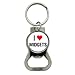 Graphics and More I Love Heart Midgets - Bottle Cap Opener Keychain Ring