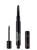 Aesthetica Brow Sculpting Duo - Double Ended Eyebrow Definer with Brow Gel - Smear Proof Formula - Vegan & Cruelty Free (Black)