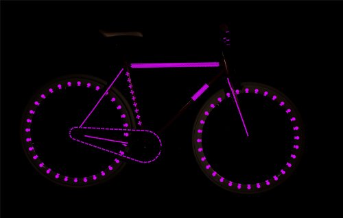 RydeSafe Reflective Decals - Flowers Kit (Violet) - Thumbnail 3