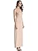 KIRA Women's Adjustable Spaghetti Straps Long Cami Slip Dress (Small, Nude)