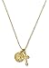 Benevolence LA Cross Necklace with Coin - 14k Pendant Necklace Medal Disc Circle Dainty 18 inch Necklaces for Women - Celebrity Endorsed (14k Gold)
