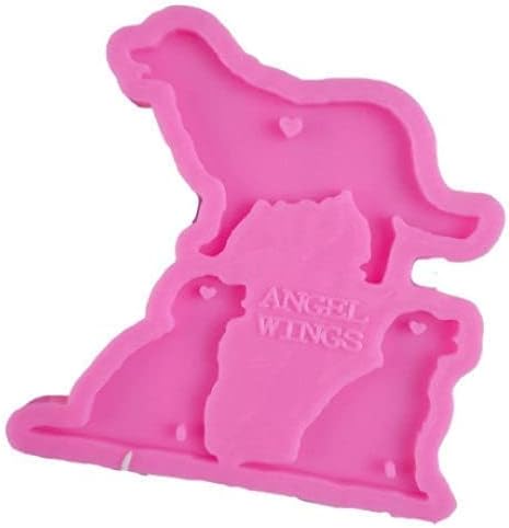 Mixed Media - Retriever Mold,Golden Retriever Family Keychain Mold,Golden Retriever Silicone Mold,Golden Retriever Mold, Golden Retriever Resin Mold