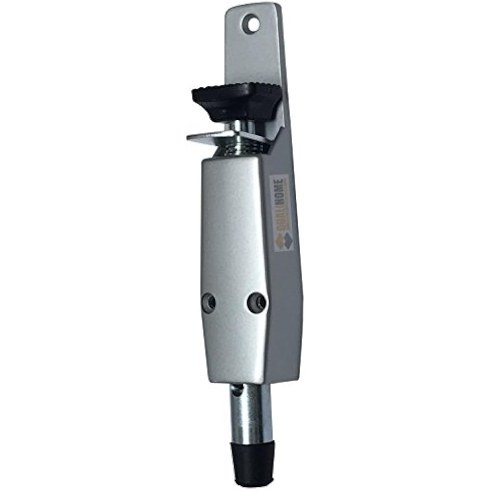 Heavy Duty Door Stops Spring Loaded Step Down Holder/Stopper, 8 Inch