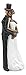 Ebros Love Never Dies Eternal Wedding Skeletons in Bridal Gown and Tuxedo Figurine Wedding Pose Picture Perfect Couple Dias De Los Muertos Day of The Dead Ossuary Macabre Decor Sculpture