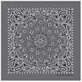 Bandana Hav-A-Hank Paisley Rossa Su Nera – Cotone, Made In USA, Unisex