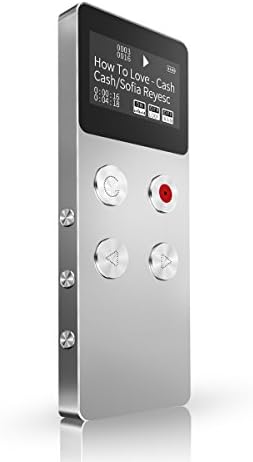 SHIKU Portable Music Player, 8GB MP3 Player with FM Radio, Voice Recorder, E-Book Reader, High Lossless Sound Quality-T3