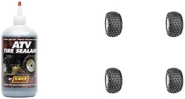 Set of 4 ATV DURO Tires (HF240A Knobby 16x8-7 Front/Rear) with QUADBOSS Sealant