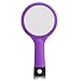 LEORX Detangling Hair Brush Rainbow Volume Brush Magic Hair Curl Straight Comb Brush with Mirror (Purple)