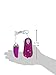 ROWAWA ® Bullet vibration 12 intense functions silicone material,1.7 inch head build-in LED light-Purple