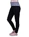 HDE Women's Maternity Yoga Pants Pregnancy Stretch Fold Over Lounge Leggings (Black Grey Space Dye, X-Large)