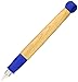 LAMY abc blue - child-friendly Fountain Pen for writing beginners with ergonomic grip & polished steel nib in size A - robust maple wood - including LAMY T 10 blue ink cartridge - Right-Handed