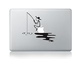 Dnven Fishing Macbook Decal Stickers Mac Pro Decal Mac Air for Apple Macbook 13 15 Inch