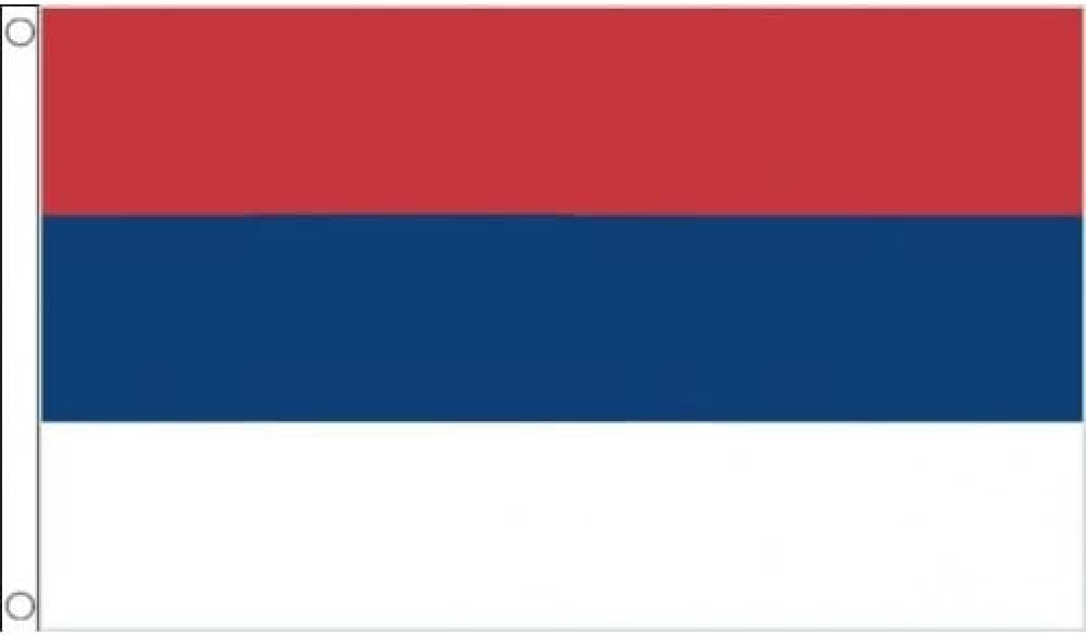 AZ FLAG Serbia Civil Flag 3x5 ft 100D Polyester Two Brass Grommets