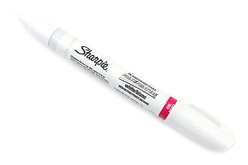 Sharpie Oil-Based Paint Marker, Medium Point, White Ink, Pack of 3