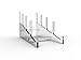 FixtureDisplays Medium Multiple Plate Acrylic Rack Display Holder 10749